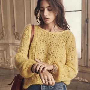 Sezane | Isaac Jumper Sweater Yellow Size Medium